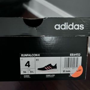 Size 4 Adidas running shoes. Barely work (maybe 1-2 times)! Need to get rid of!